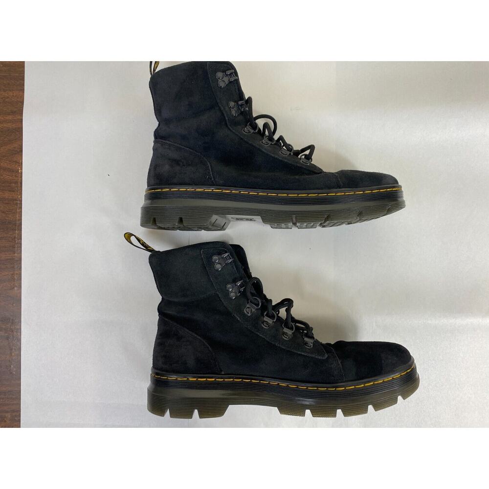 Dr. Martens Combs Boots Women's 10 Black Suede Combat Baddie Gothcore Grunge - Picture 6 of 14